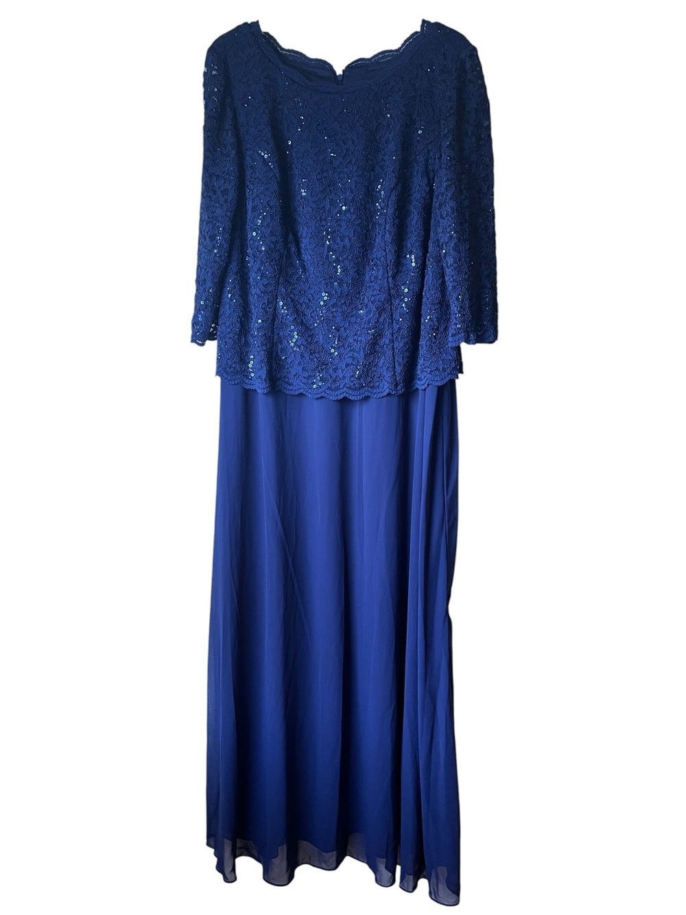 Alex Evenings Sequin Embellished Lace Top Gown Size 16W NWOT - Picture 8 of 14
